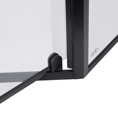 На фото зображено Душова кабіна Qtap Leo BLA10995-AC6 90*90 п'ятикутна зі склом Clear Чехія
