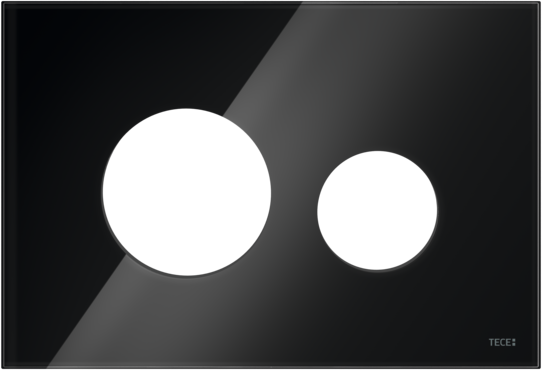 9240674 TECEloop, лицьова панель для панелі змиву унітазу, чорне скло