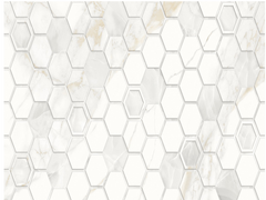 На фото Плитка Golden Tile Sentimento Hexagon SN0151 300*600 Украина