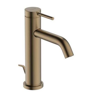 На фото 73310140 Hansgrohe Tecturis S Змішувач для раковини з д/к, brushed bronze