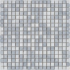 На фото Мозаика Mozaico De Lux C-MOS Latin Grey 296*296 на сетке Китай