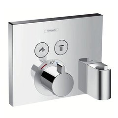 На фото Термостат для двух потребителей для ванны Hansgrohe Shower Select 15765000 Германия