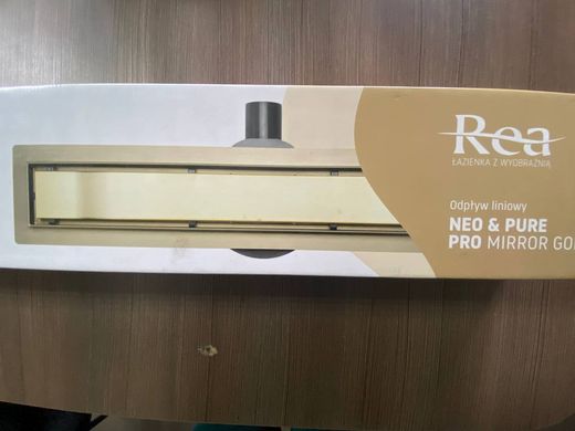 REA-G5600 Трап для душу Rea Pure Neo Mirror Gold Pro 700 мм
