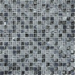 На фото Мозаїка Mozaico De Lux T-MOS DF02 G04 Marble 300*300 на сітці Китай