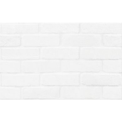 На фото Плитка Cersanit White Bricks Structure 250*400 Україна