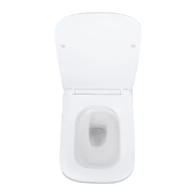 На фото Унітаз підвісний Tern Ultra Quiet сидіння Slim Duroplast/Soft-close/Quick relase 525x345x360 мм WHITE Qtap