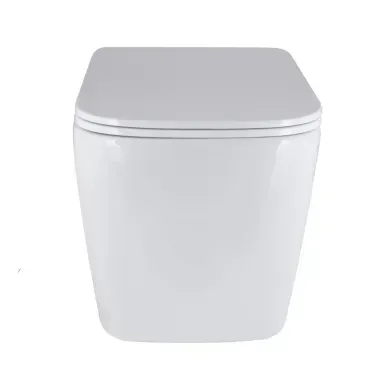 На фото Унітаз підвісний Tern Ultra Quiet сидіння Slim Duroplast/Soft-close/Quick relase 525x345x360 мм WHITE Qtap