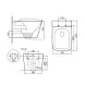 На фото Унітаз підвісний Tern Ultra Quiet сидіння Slim Duroplast/Soft-close/Quick relase 525x345x360 мм WHITE Qtap