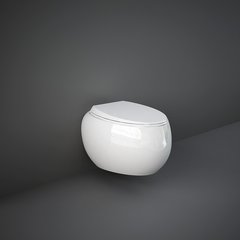 На фото Унитаз подвесной безободковый RAK Ceramics Sanitaryware Cloud CLOWC1446AWHA ОАЭ
