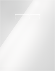 9650002 TECElux, скляна панель змиву з сенсорною активацією sen-Touch, біле скло