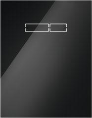 9650003 TECElux, скляна панель змиву з сенсорною активацією sen-Touch, чорне скло
