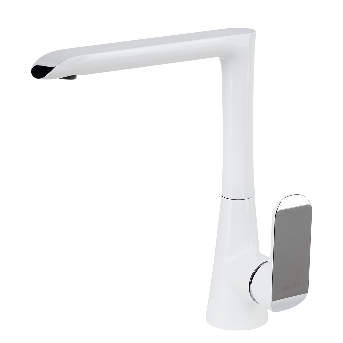 White dove　① Змішувач д/кухні, хром-білий Devit Iven 43108141W Італія купити в