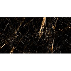 На фото Керамічна плитка Megagres Marble Golden Black