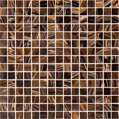 На фото Мозаика Mozaico De Lux K-MOS CBB004 Light Brown 327*327 на сетке Китай