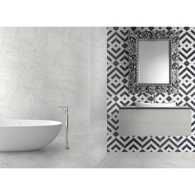 На фото Плитка New Tiles Bauhaus Oiza Blanco 295*295 Испания