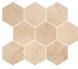 На фото Плитка Opoczno Sahara Desert Mosaic Hexagon Украина